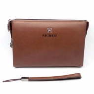 tas wanita aigner clucth pria wanita ori