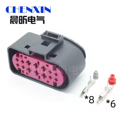 14 Pin 1.5mm 3.5mm Waterproof Automotive Connector 1J0973737 1J0973837 Lamp Light Wire Harness Socke