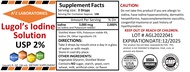 A2Z Organic Lugol's Iodine and Potassium Iodide 2% Solution 3000 mcg - Liquid Supplement Drops for T