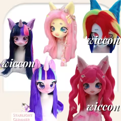 Starlight Glimmer Fursuit Cosplay Headset Furry Costume My Lovely Pony Furry Kig Kigurumi Animal Flu