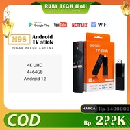 【Pilihan Kreator】expose Android TV Stick M98 4K UHD 4+64GB Android 12 Tanpa Antena Layanan Profesion