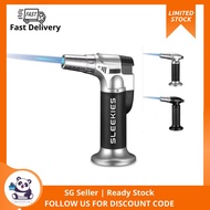 Creme Brulee Flame Gun Gas blow Torch Lighter Heating ignition Butane - Black/Grey Culinary Blow (To