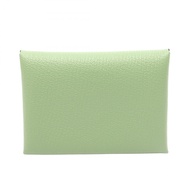 [二手] 愛馬仕 HERMES 零錢包 Calvi Duo Vert Cricket Vert Cricket 其他 Calvi Duo Vert Cricket 女士二手 A