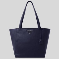 Prada Phenix Shoulder Bag Blue Leather Tote Dark Blue 1BG202