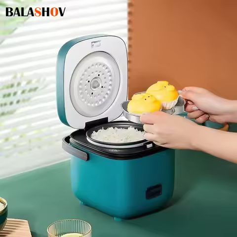 Mini Rice Cooker Automatic Household Kitchen Electric Cooking machine 1-2 People Food Warmer Steamer