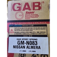 (GAB) Original Sport Spring for Nissan Almera N17 / gran Livina / Sentra B14 / Sentra N16 / Latio