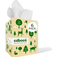 Caboo Tree Bamboo_ Kertas Tisu Wajah Ramah Lingkungan Kotak Tisu Hypoallergenic dengan 60 Lembar Per