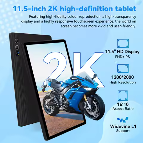 11.5 Inch Tablet PC G9 Octa‑Core A733 Android 15 30GB(6+24GB) RAM 128GB UFS ROM Widevine L1 8400mAh 