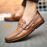 SPC - SEPATU PANTOFEL PRIA FORMAL KERJA KANTOR BAHAN KULIT - SLIP ON SEMI KASUAL DINAS GURU TENAGA P