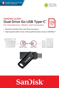 SANDISK Ultra Dual DriveGo OTG flashdrive 128GB/256GB/512GB, Type C, USB3.2Gen1  [SDDDC3] แฟลชไดร์ฟ สำหรับ โทรศัพท์ มือถือ ไอแพด ipad แท็บเล็ต tablet คอมพิวเตอร์ notebook ของแท้ ประกัน Synnex 128G/Pastel Pink One