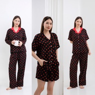 RUFEN Premium Sleepwear/ RayonWanita - Love Pyjamas Women Sleepwear for Women Pyjamas