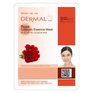 [HSD 02/2025] Mặt Nạ Dermal Chiết Xuất Hoa Hồng Làm Dịu Da 23g Rose Collagen Essence Mask