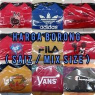 TSHIRT BUDAK 12 PCS / TSHIRT BUDAK BORONG / TSHIRT BORONG MURAH / BORONG TSHIRT BUDAK / BORONG BAJU BUDAK