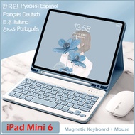Keyboard Case for iPad Mini 6 Magnetic Case with Keyboard and Mouse Smart Case for iPad Mini 6th Gen