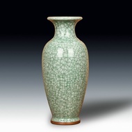 Jingdezhen Ceramics Green Crack Jun Porcelain Antique Gracked Glaze Vase Floor Vase Home Decoration Decoration and Ornam