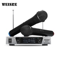 WEISRE WM - 09V VHF Wireless Microphone System Mic Karaoke System Machine With Rotatable Antenna For