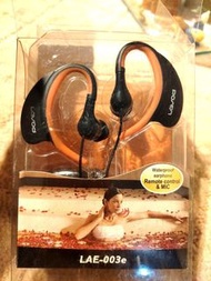(原購900)呐活LAE-003e耳掛式防水耳機( 游泳慢跑雙用)