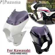 5 inch Motorcycle Headlight Windshield Cafe Racer Fairing For Yamaha RZ YB YD TW Honda CD Dream Benr