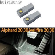 Huiyisunny 2ชิ้น Alphard 20 30 Vellfire 20 30(2008-2023) ไฟเท้า200สูง Agh30 Anh30ไฟเก๋ง LED ถุงมือมีแสงกล่องชิ้นส่วนภายในคอนโซล