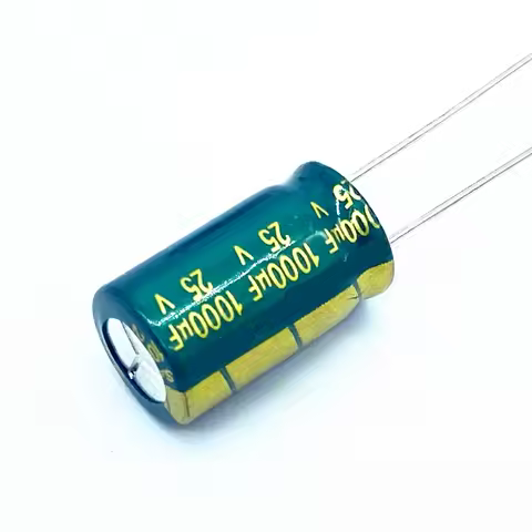 10-20pcs/lot 25V 1000UF Low ESR/Impedance high frequency aluminum electrolytic capacitor 1000UF25V 2