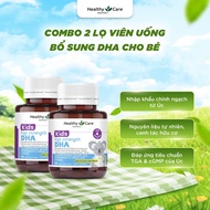 Healthy Care High Strength DHA Baby Nutritional Supplement Combo 60 Tablets DHA for Kids