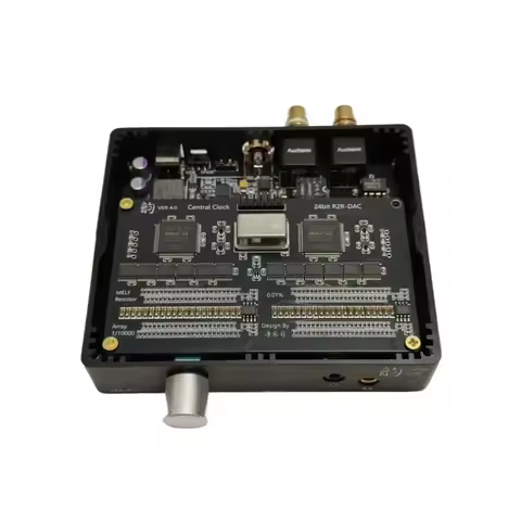 R2R Decoder V4, zero Background Noise, One Ten Thousandth Precision Resistor (0.01%) Dynamic Compens