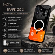 Softcase Glass Glitter Glass For TECNO SPARK GO 3 - Casing hp Tecno Spark Go 3 - K111