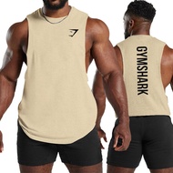 ชุดกีฬาและเสื้อกล้ามแขนกุดสำหรับผู้ชาย Gymshark Muscle ใหม่สำหรับวิ่งและออกกำลังกาย