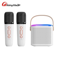 Riding Tribe Y1 Portable Speaker Powerful Sound Subwoofer Wireless Speaker With Wireless Microphones Interactive Karaoke Machine