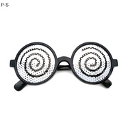 [P·S] New Cosplay Glasses Vertigo Pattern Funny Decorative Glasses Anime Dizzy Eyeglasses PH