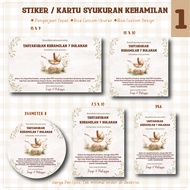 4 Month Pregnancy Thanksgiving Stickers 7 Month/s 4 Month Tasyakur/s 7 Month Tasyakur/s (Part 4)