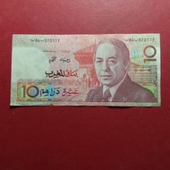 uang kertas Maroko 10 Dirhams 1407 (1987)