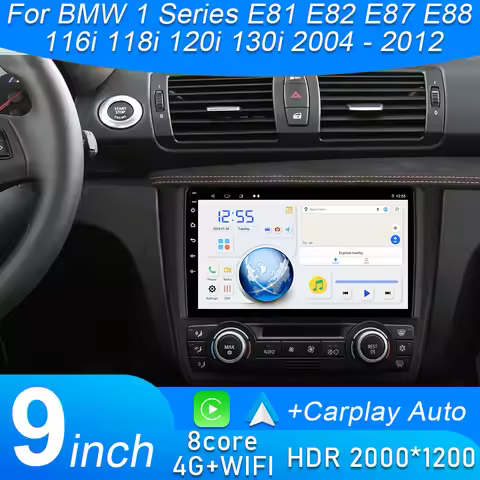 4G Head Unit For BMW 1 Series E81 E82 E87 E88 116i 118i 120i 130i 2004 - 2012 Multimedia BT Player S
