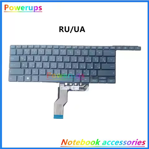 New Original Laptop US/RU/GR/LA Backlight Keyboard For Asus Zenbook Lingyao X Pro Duo 15.6 2022 UX58