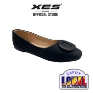 XES Ladies BSLCYS23 Flat Doll Slip On Shoes ( Black  / Almond )