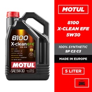 MOTUL 8100 X-CLEAN 5W40 / X-CLEAN EFE 5W30 SP Fully Synthetic Engine Oil (5L)