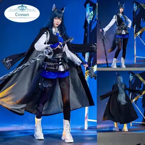 Game Arknights Texas The Omertosa Cosplay Costume Halloween Outfits Women Anime Clothing Tail Ears