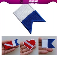 SONONIA diver Flag Alpha Flag Patch Embroidered  Scuba Diving Badge Souvenir - Pattern for your choo