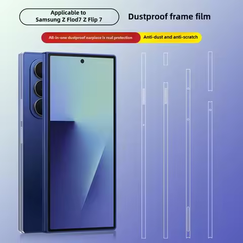2025 Side Frame Protector for Samsung Galaxy Z Flip 7 Fold 7 5G Frame+Hinge Hydrogel Film Clear Bord