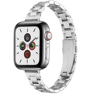 Stainless Steel Link Bracelet for Apple Watch Band 6 7 8 SE 40mm 41mm 44mm 45mm 49mm Women Slim Strap for iWatch 5 4 Accessories