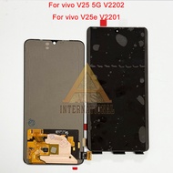 ต้นฉบับ AMOLED สำหรับ Vivo V25 5G V2202 / V25e V2201แอลซีดีจอสัมผัสสำหรับ Vivo V25 Pro 5G V2158 LCD