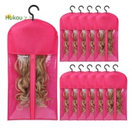 12PCS Wig Holder Wig Storage Wig Bags Storage with Hanger Hair Extension Holder Wig Holder for Hair 