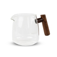 [Matrix] Walnut Handle Curved Glass Sharing Pot 600ml-Transparent Hand-Brewed Coffee Pyrex Christmas