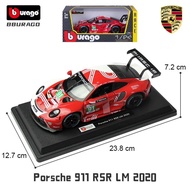 Bburago 124 24H Le Mans Rally Ferrari 499P 51 Ferrari Roma Ferrari Purple Diecast Model Alloy Toy Sp