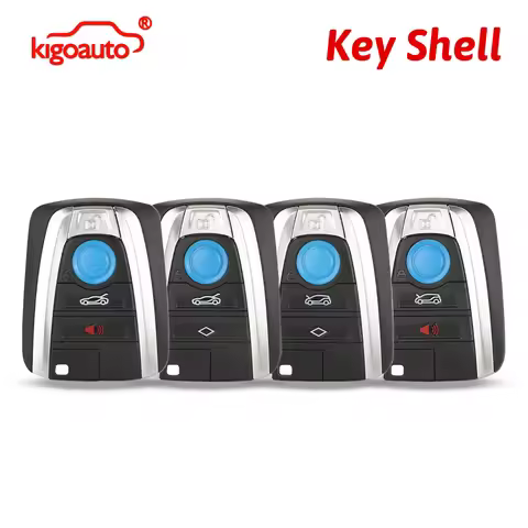 igoauto Remote Key Case Shell 4 Button NBGIDGNG1 for BMW i3 i8 2015-2018