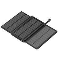 20000Mah Folding Solar Power Bank With 3 Solar Panel Qi Wireless Charger Powerbank For Iphone 15 14 