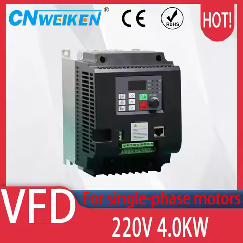 0.75KW 1.5KW 2.2KW V/F Inverter 220V Single-Phase Input and 220v Output Frequency Converter for Sing