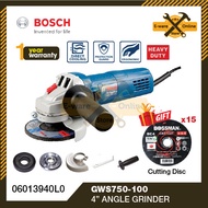 Bosch Grinder GWS750-100 Angle Grinder Machine 4" Grinder Bosch Original Bosch Grender Bosch Mesin Potong Besi