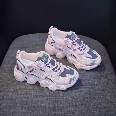 Shoes for Women Female Shoes Luminous New Female Student Platform Sneakers Female Street Shooting