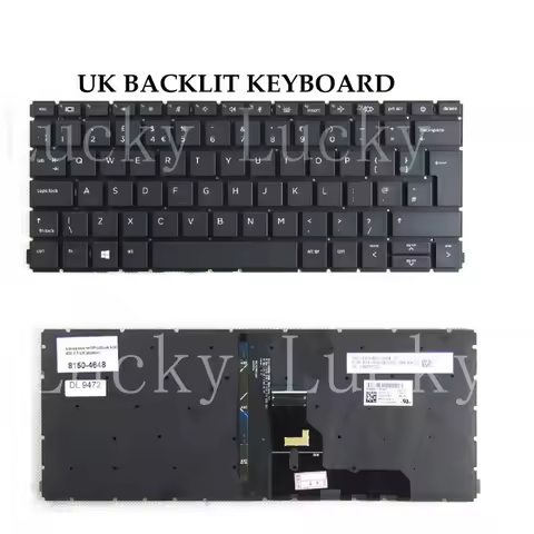 f Laptop Keyboard for HP ProBook 430 G8 x360 435 G7 x360 435 G8 with Backlight UK